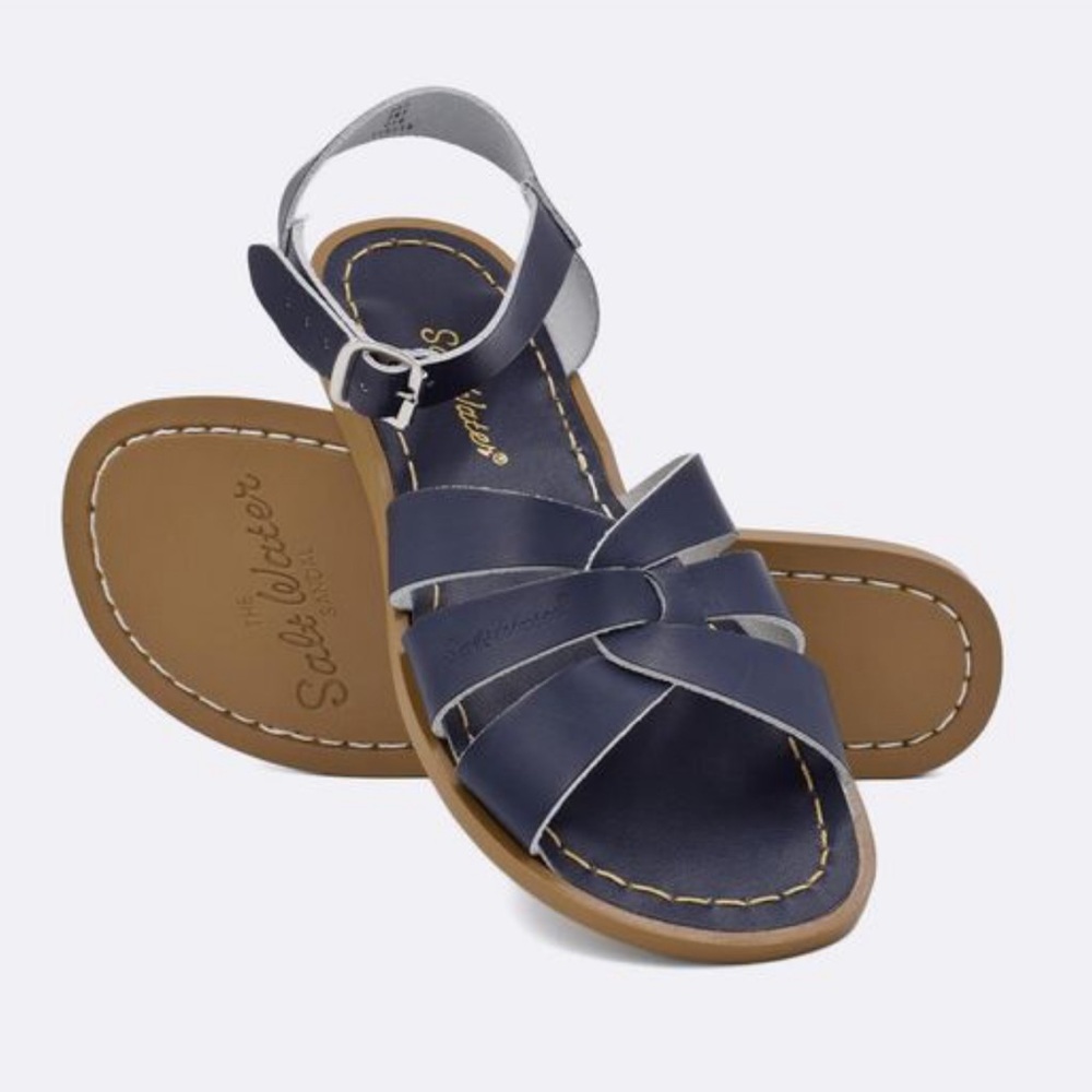 Saltwater Waterproof Blue Classic Sandals Size 5 Womens 7